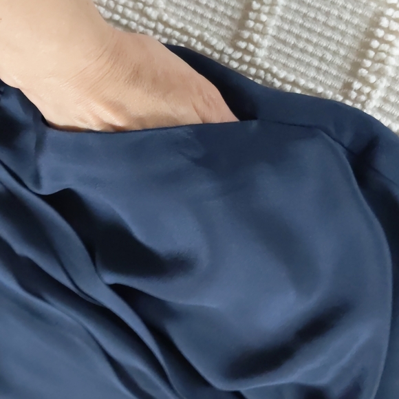 Greylin Sera 100% Silk Dress in Indigo - Picture 16 of 16